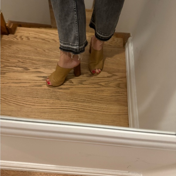 Tory Burch Raya Leather Mule Sandal Heels - Picture 6 of 8